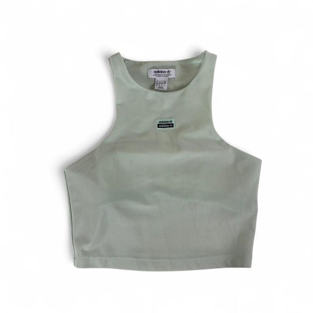 Adidas Originals mint racer back crop top